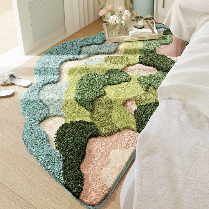 Floral Pattern Bath Mat Kalsten