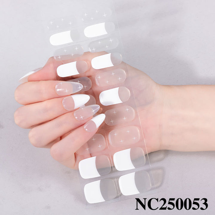 French Tip Nail Wraps