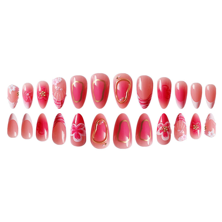 Floral Design Press-On Nail Set Kalsten