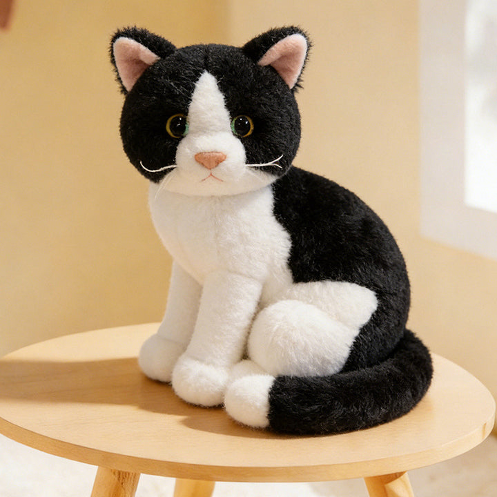 Lifelike Stretching Cat Plush Floor Cuddle Pillow Kalsten