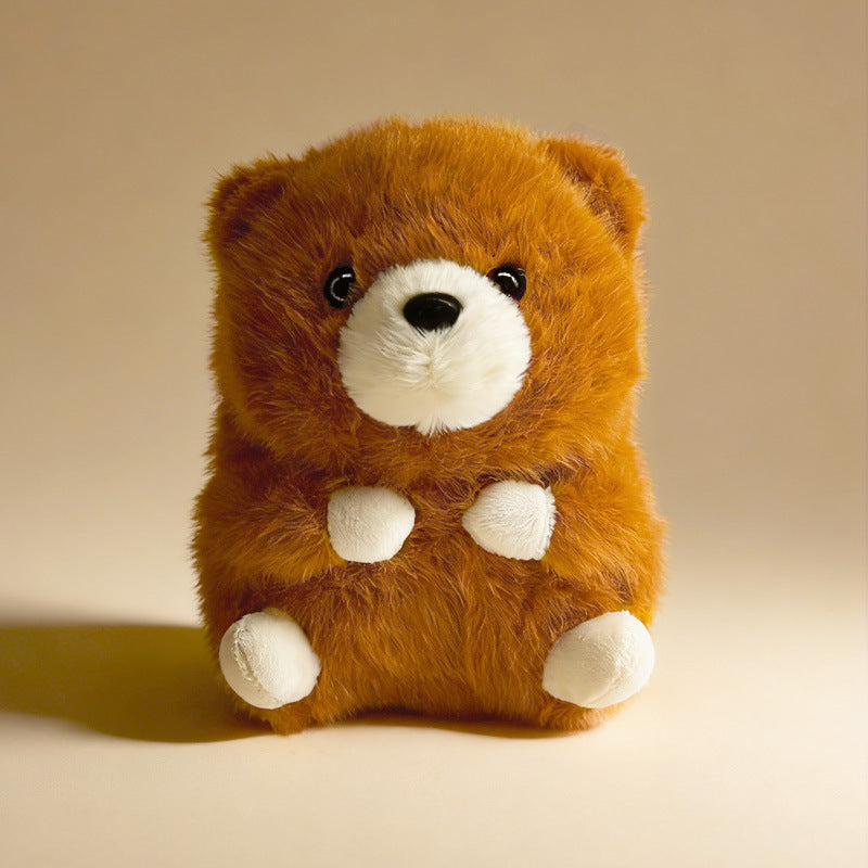 Plush Sitting Dino Cuddler with Ultra-Soft Faux Fur and Embroidered Face Kalsten