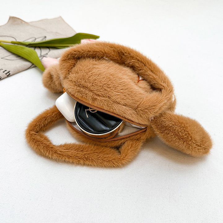Playful plush handbag with ears and character design Kalsten