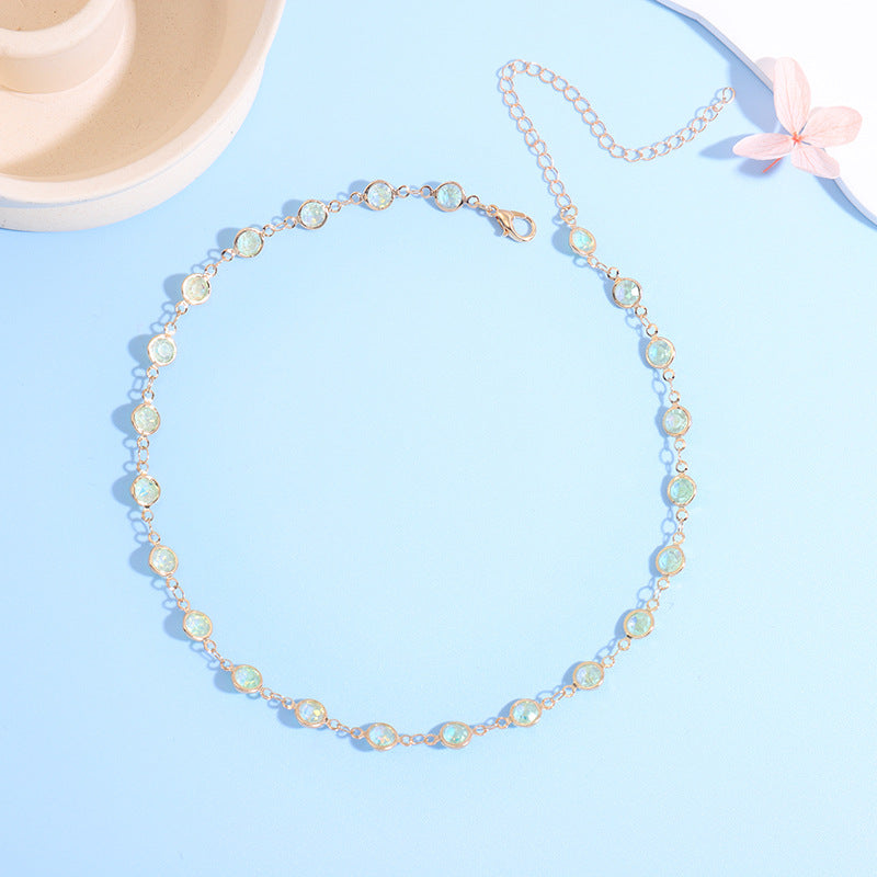 Sparkling Crystal Choker Necklace Kalsten