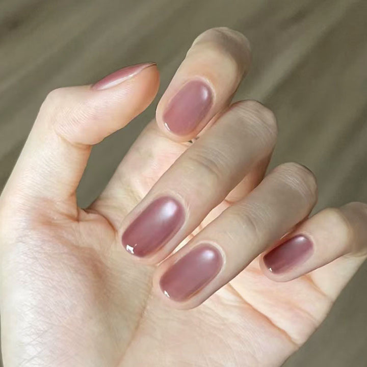 Glossy Acrylic Press-On Nail Set