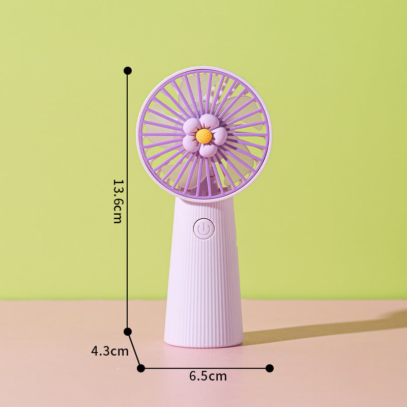 Flower-Themed Handheld Cooling Fan Kalsten