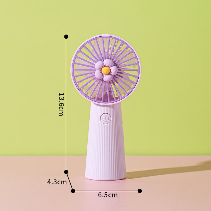 Flower-Themed Handheld Cooling Fan Kalsten