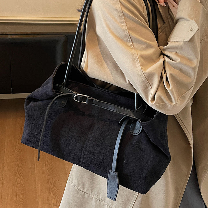 Elegant Suede Tote Bag