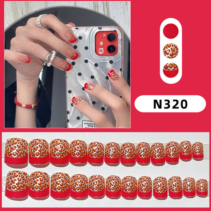 Trendy Animal Print Acrylic Nails