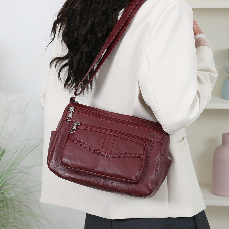 WoStylish Leather Crossbody Bag