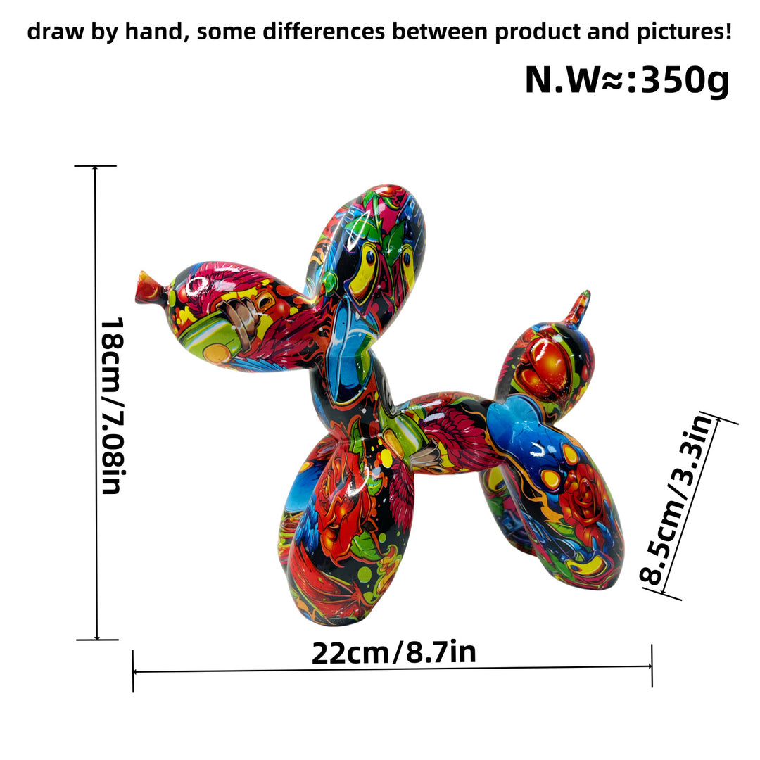 Colorful Balloon Dog Sculpture Kalsten