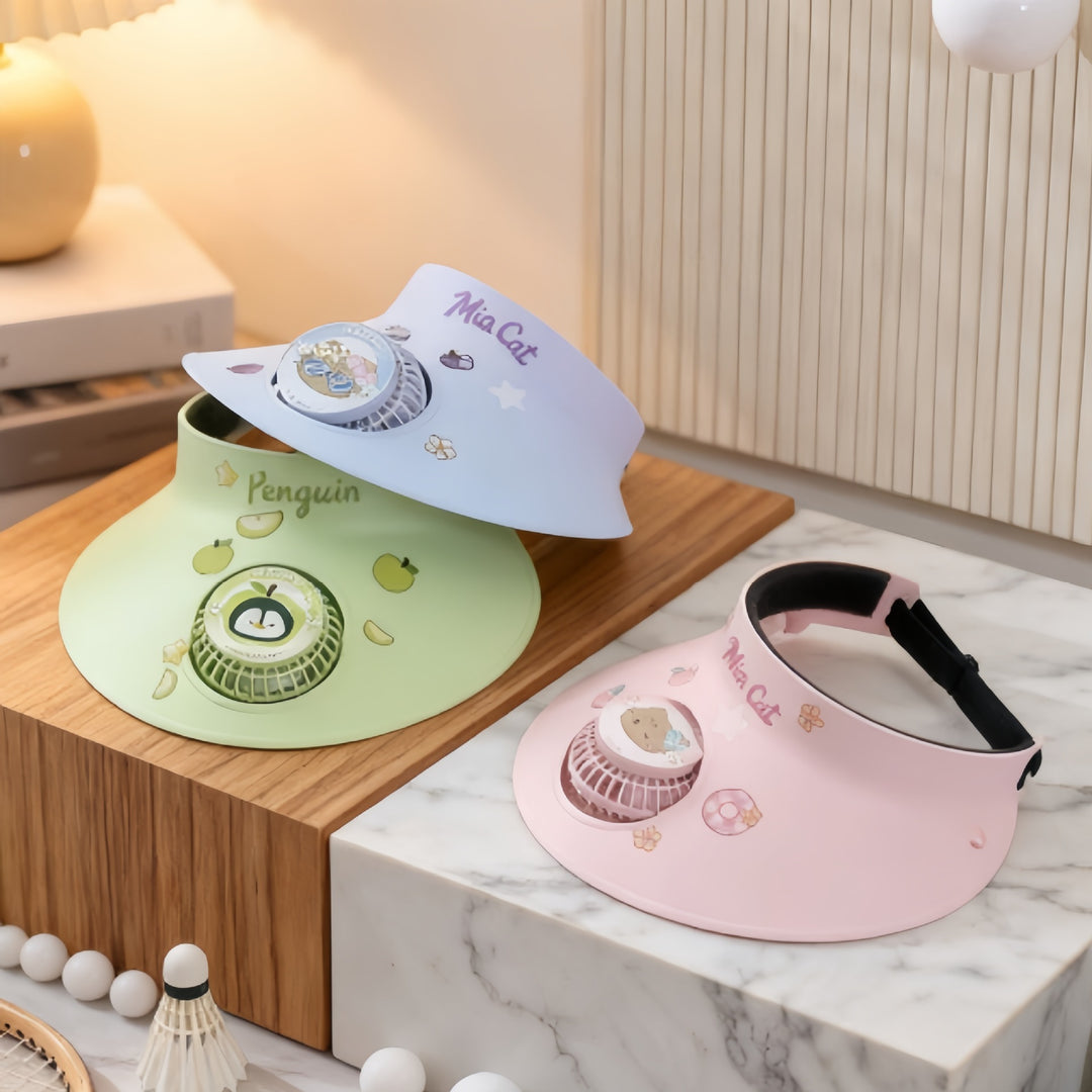 Portable Neck Fan with Cute Cat Design Adjustment Kalsten