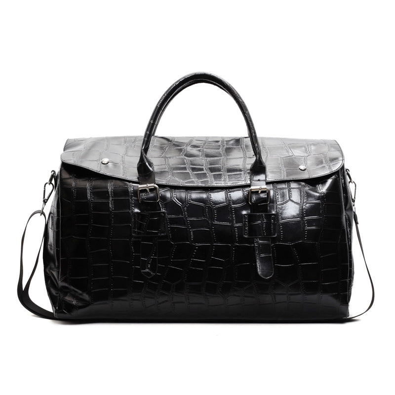 Crocodile Texture Luxury Travel Duffle Bag Kalsten