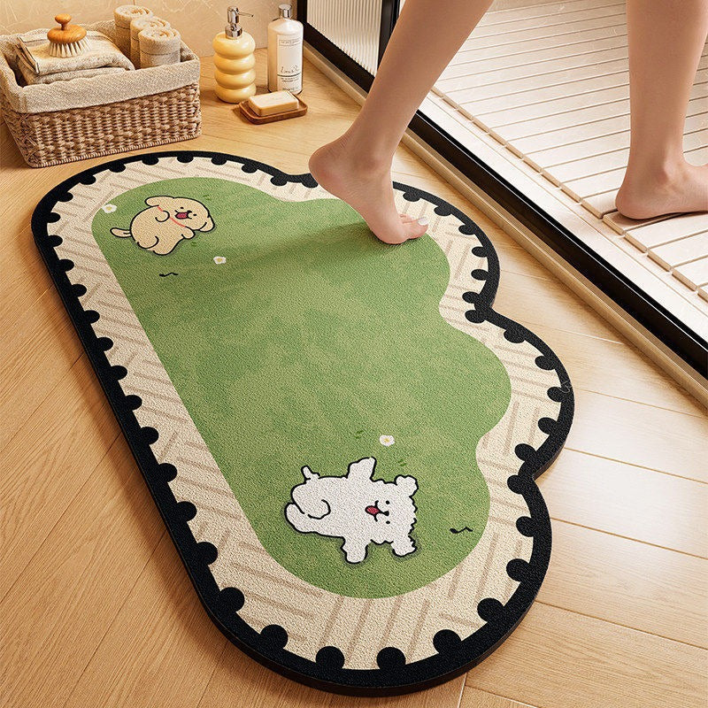 Plush Cartoon Bath Mat