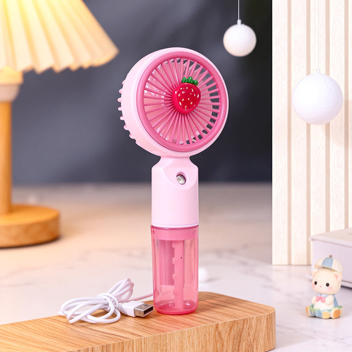 Ladies portable mini fan with integrated spray function Kalsten