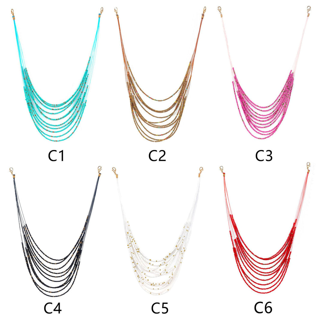Multilayered Beaded Necklace Kalsten