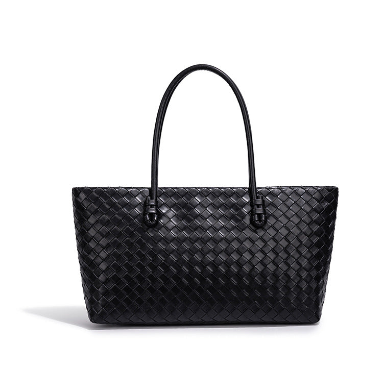 Woven Leather Tote Bag Kalsten
