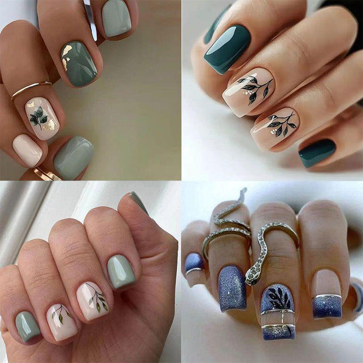 Elegant Botanical Nail Art Set Kalsten
