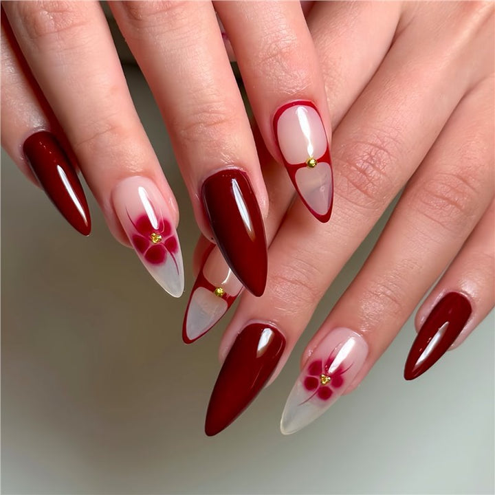 Elegant Stiletto Press-On Nail Design Kalsten