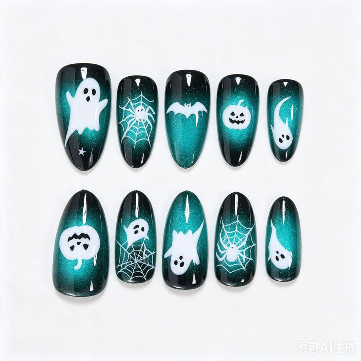 Halloween-Themed Press-On Nail Art Set Kalsten