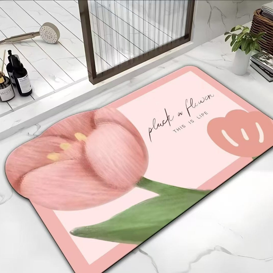 Decorative Floral Kitchen Mat Kalsten