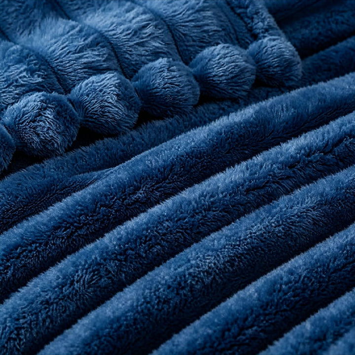 Plush Textured Throw Blanket