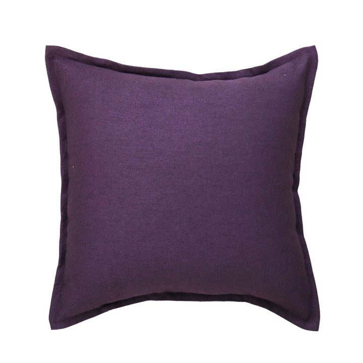 Decorative Linen Throw Pillow Cover with Piped Edge