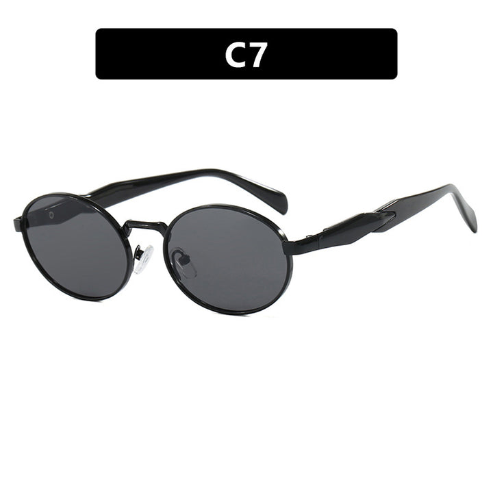 Women's designer sunglasses with unique oval frame and luxurious accents Kalsten