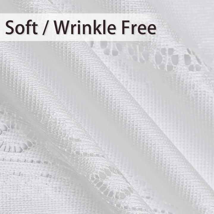 Elegant Beaded Kitchen Valance Curtain