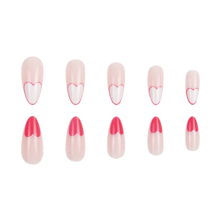 Heart-Design Stiletto Press-On Nails Kalsten 1789085993