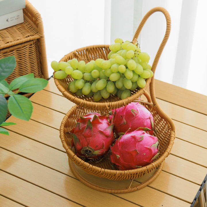 Decorative Tiered Wicker Fruit Kalsten