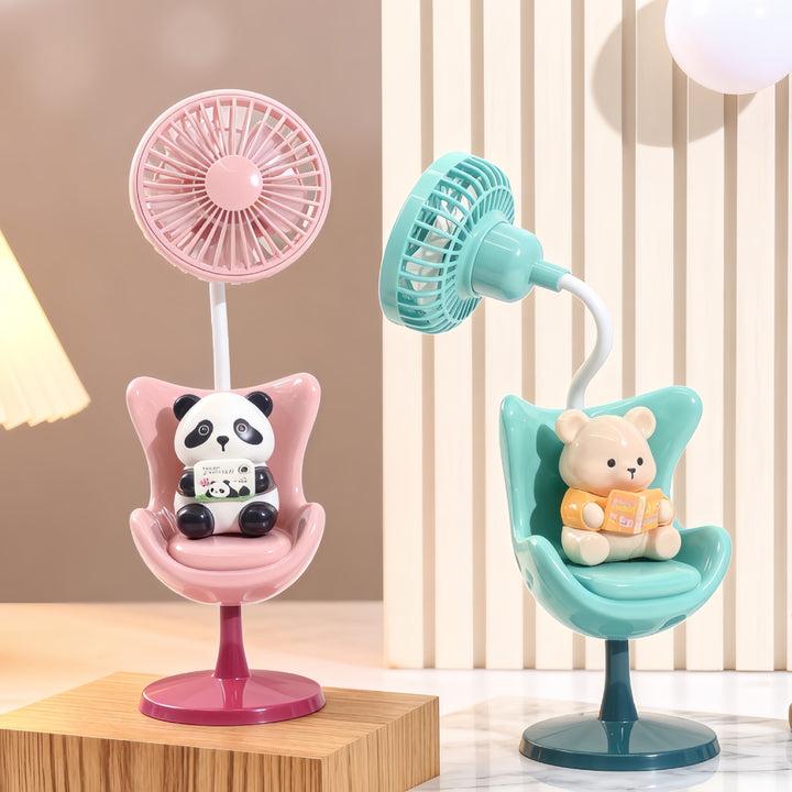 Women Portable Mini Fan with Cute Panda Design Kalsten