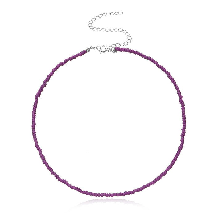 Colorful Beaded Choker Necklace Kalsten
