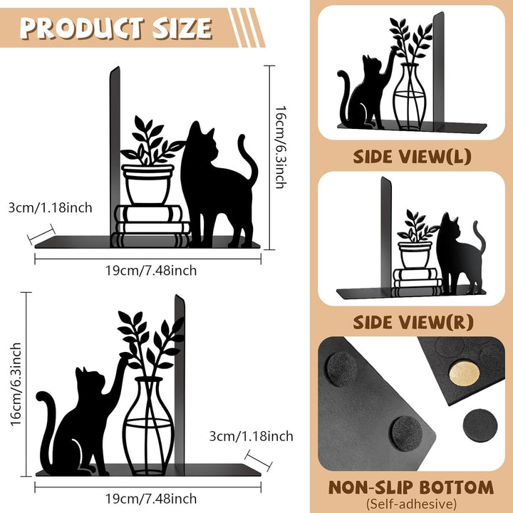 Decorative Cat Shaped Bookends