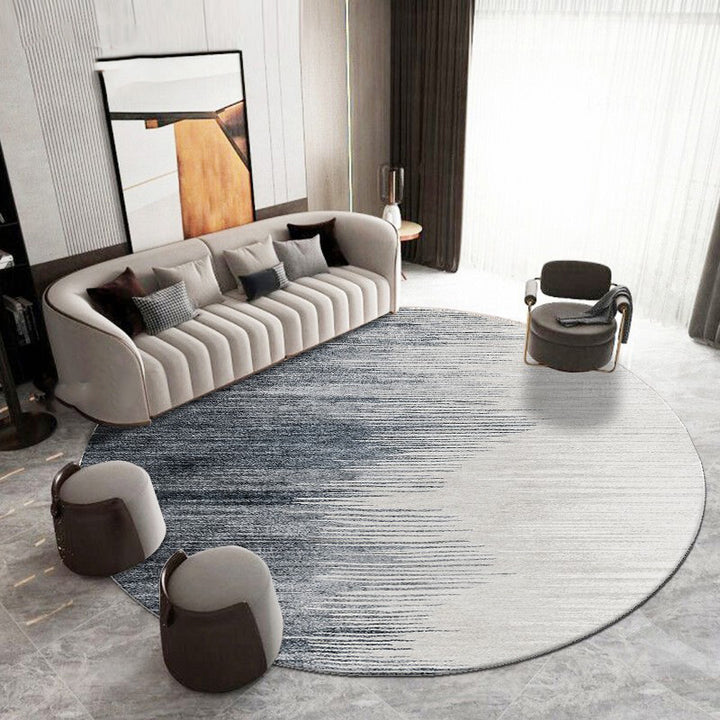 Round Geometric Pattern Area Rug Kalsten