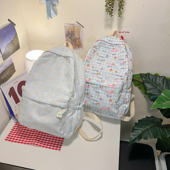 Cute backpack with embroidered cat motif Kalsten