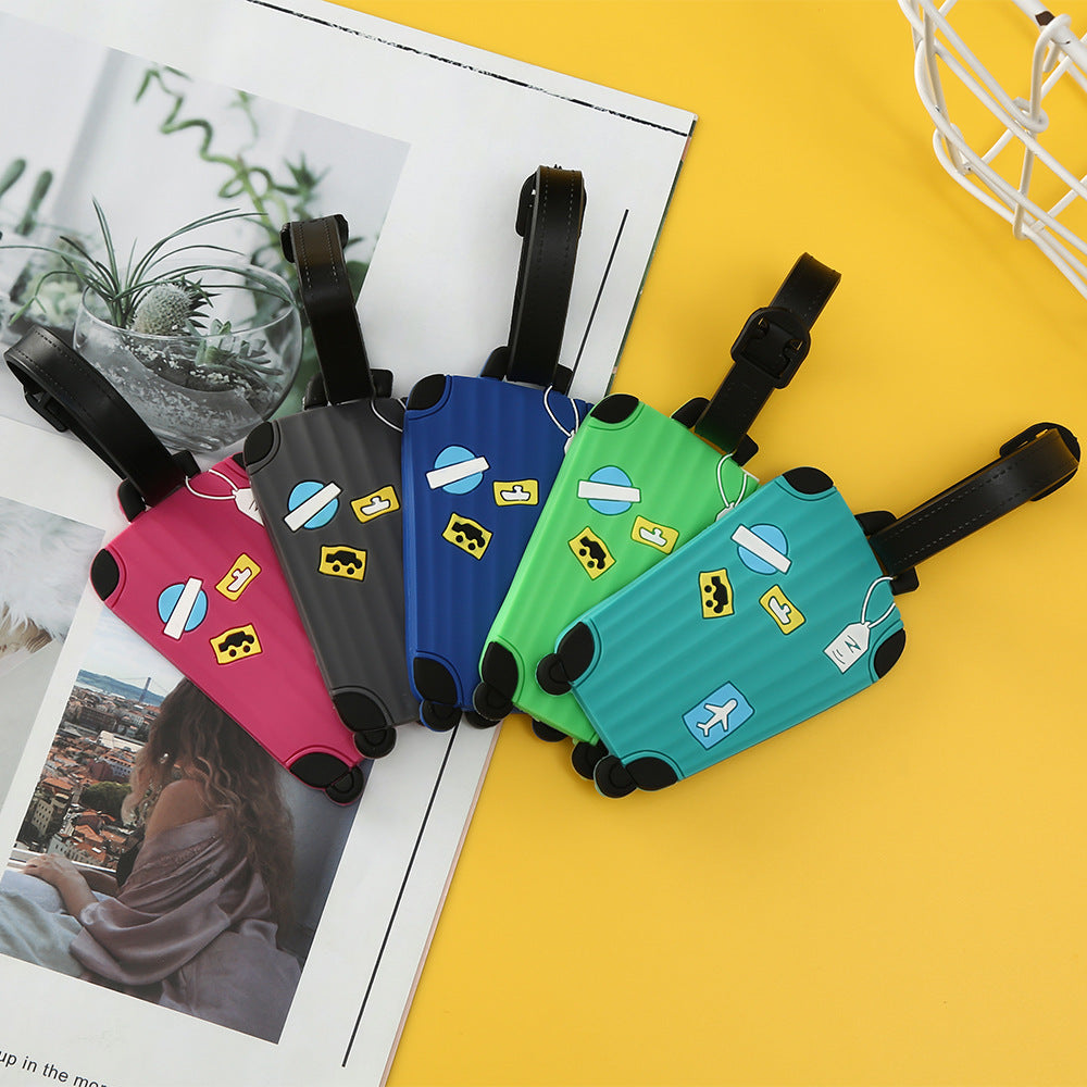 Unisex Luggage Tag in Modern Suitcase Design Kalsten