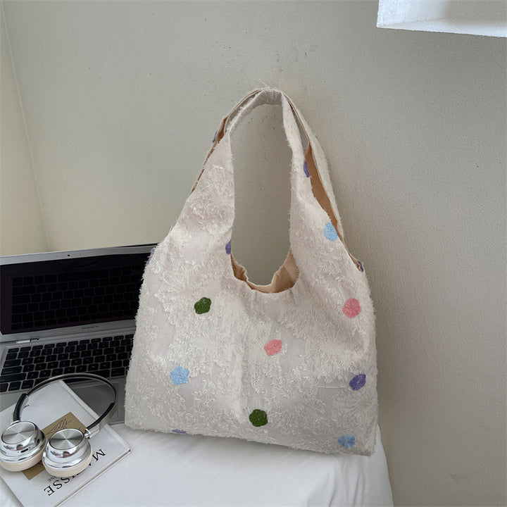 Embroidered Canvas Tote Bag Kalsten