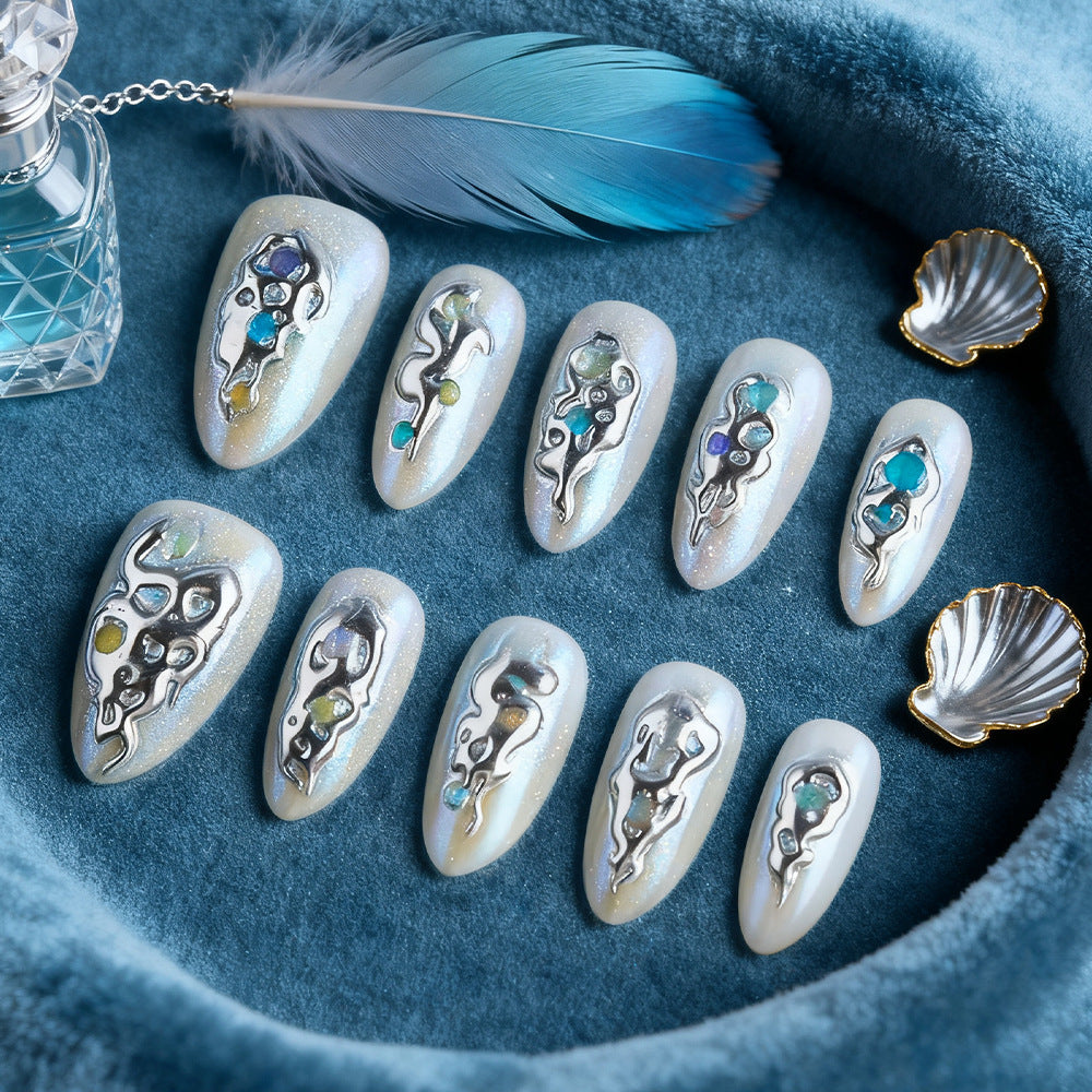 Decorative Press-On Nail Set Kalsten