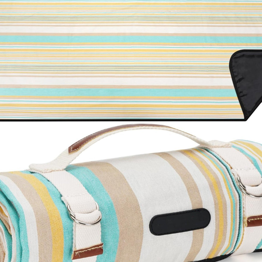 Unisex Picnic blanket with water-repellent underside and carrying handle Kalsten