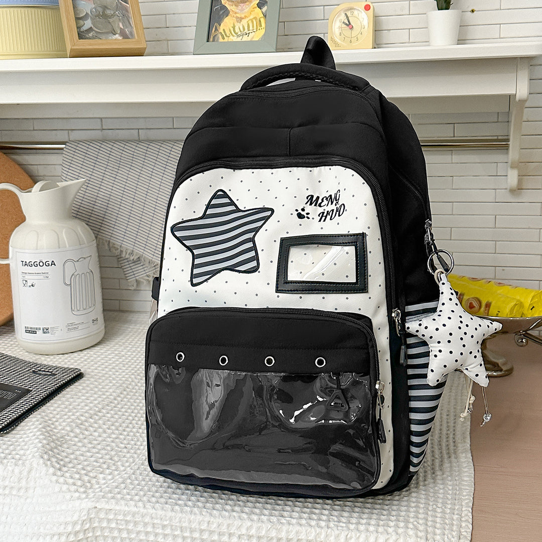 Fun-Themed Star Print Backpack Kalsten
