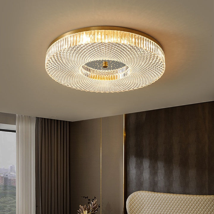 Elegant Crystal Flush Mount Ceiling Light