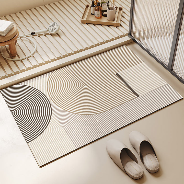 Stylish Geometric Pattern Bath Mat Kalsten