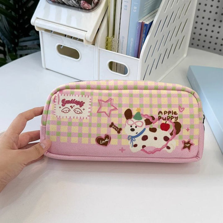Cute Animal-Themed Zippered Pencil Case