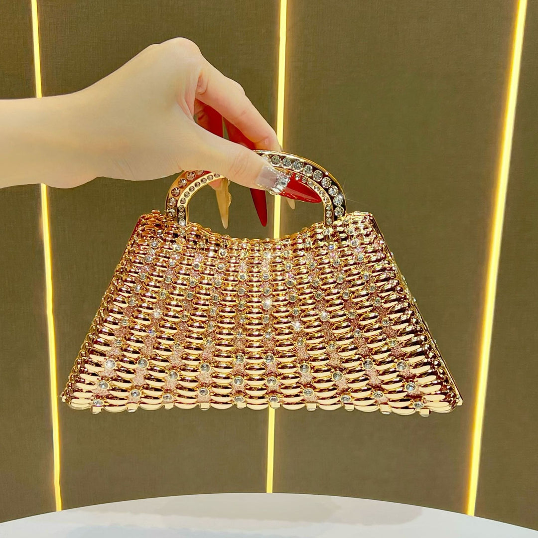 Rhinestone-Embellished Evening Handbag