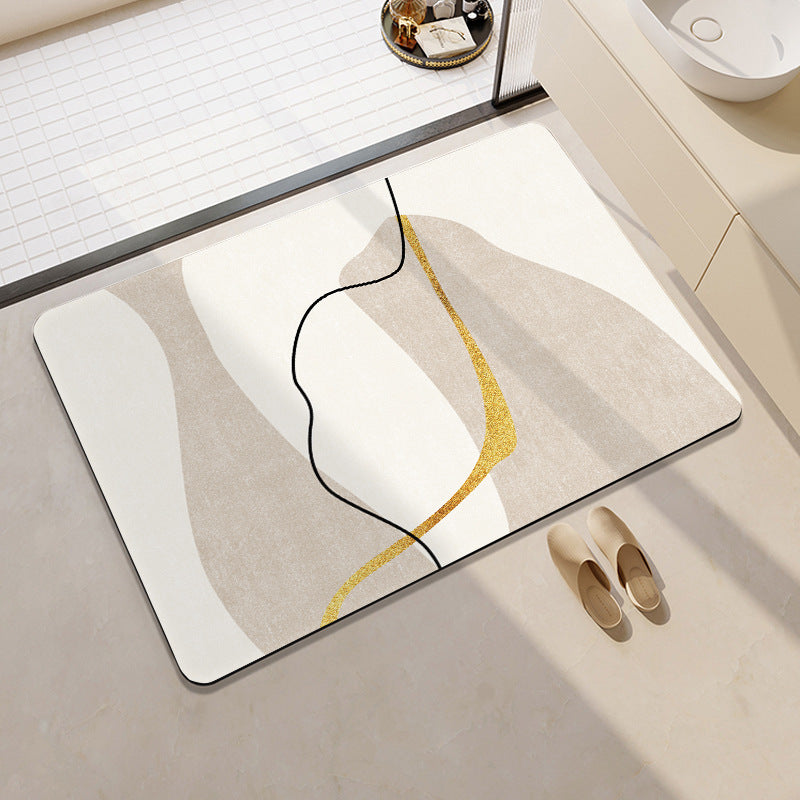 Artistic Cat-Themed Bath Mat Kalsten