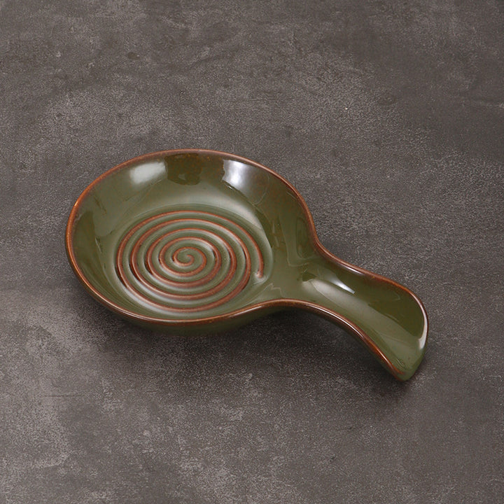 Artistic Spiral Design Serving Dish