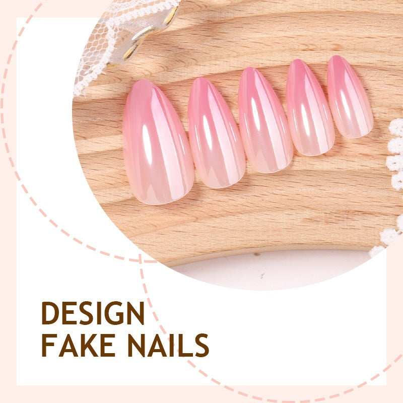 Stylish artificial nail set with shimmering effect Kalsten