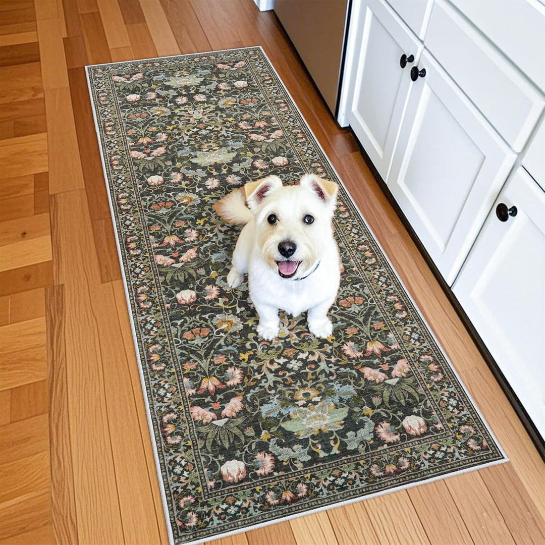 Floral Kitchen Runner Mat