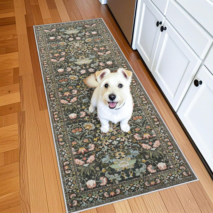 Floral Kitchen Runner Mat