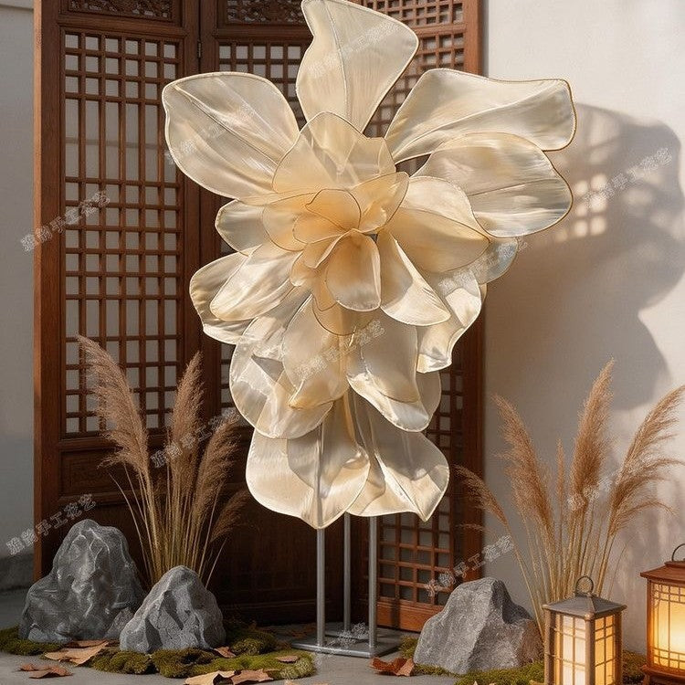 Lifelike Decorative Floral Sculpture